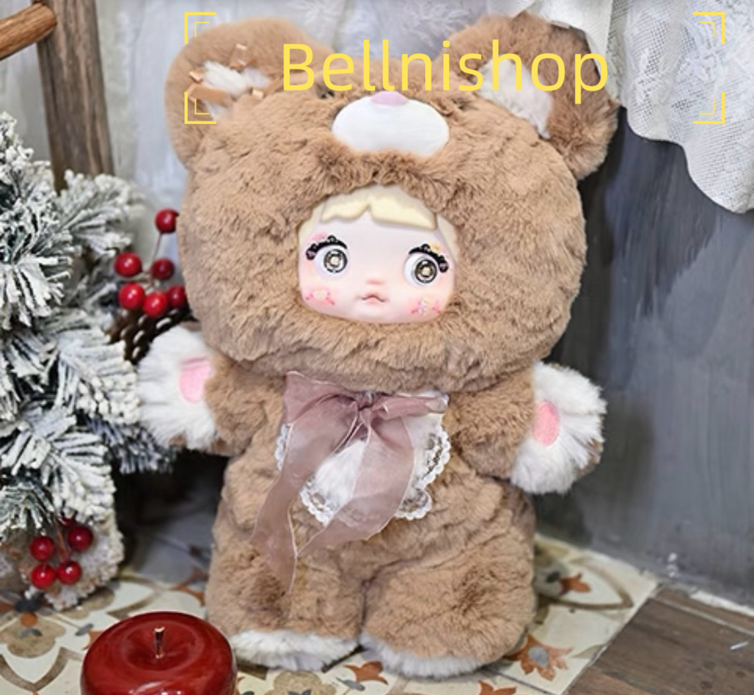 Nommi Blind Box Plush Figures Large, Cute Vinyl Face Blind Box Plush Doll, Nommi 400%