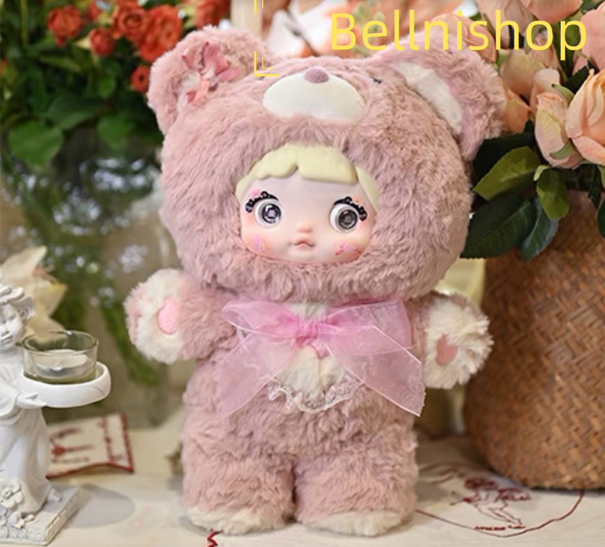 Nommi Blind Box Plush Figures Large, Cute Vinyl Face Blind Box Plush Doll, Nommi 400%