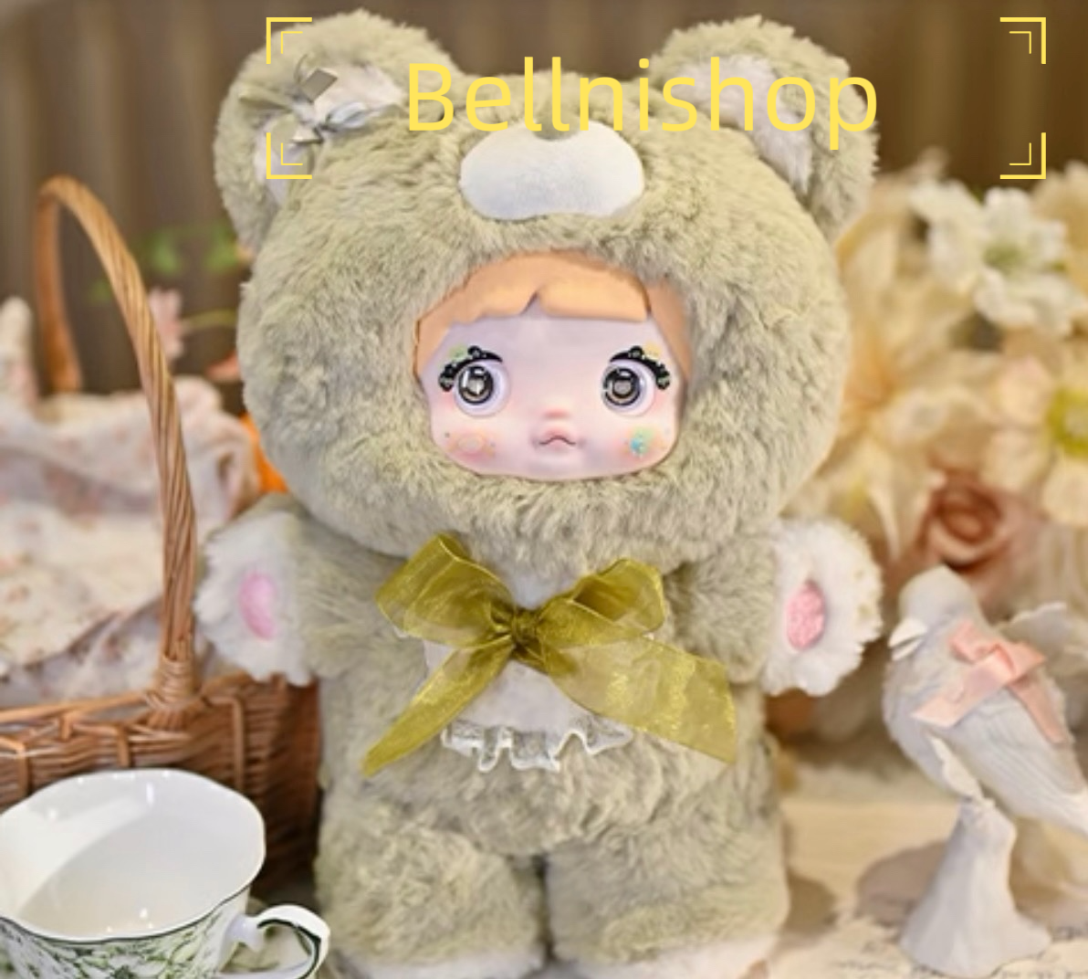 Nommi Blind Box Plush Figures Large, Cute Vinyl Face Blind Box Plush Doll, Nommi 400%
