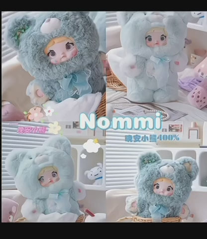 Nommi Blind Box Plush Figures Large, Cute Vinyl Face Blind Box Plush Doll, Nommi 400%